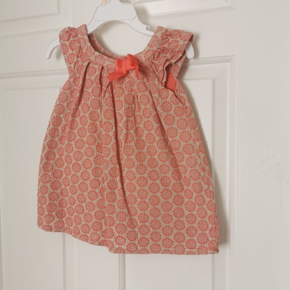 3/$20 Cherokee baby girl embroidered dress size 18 m